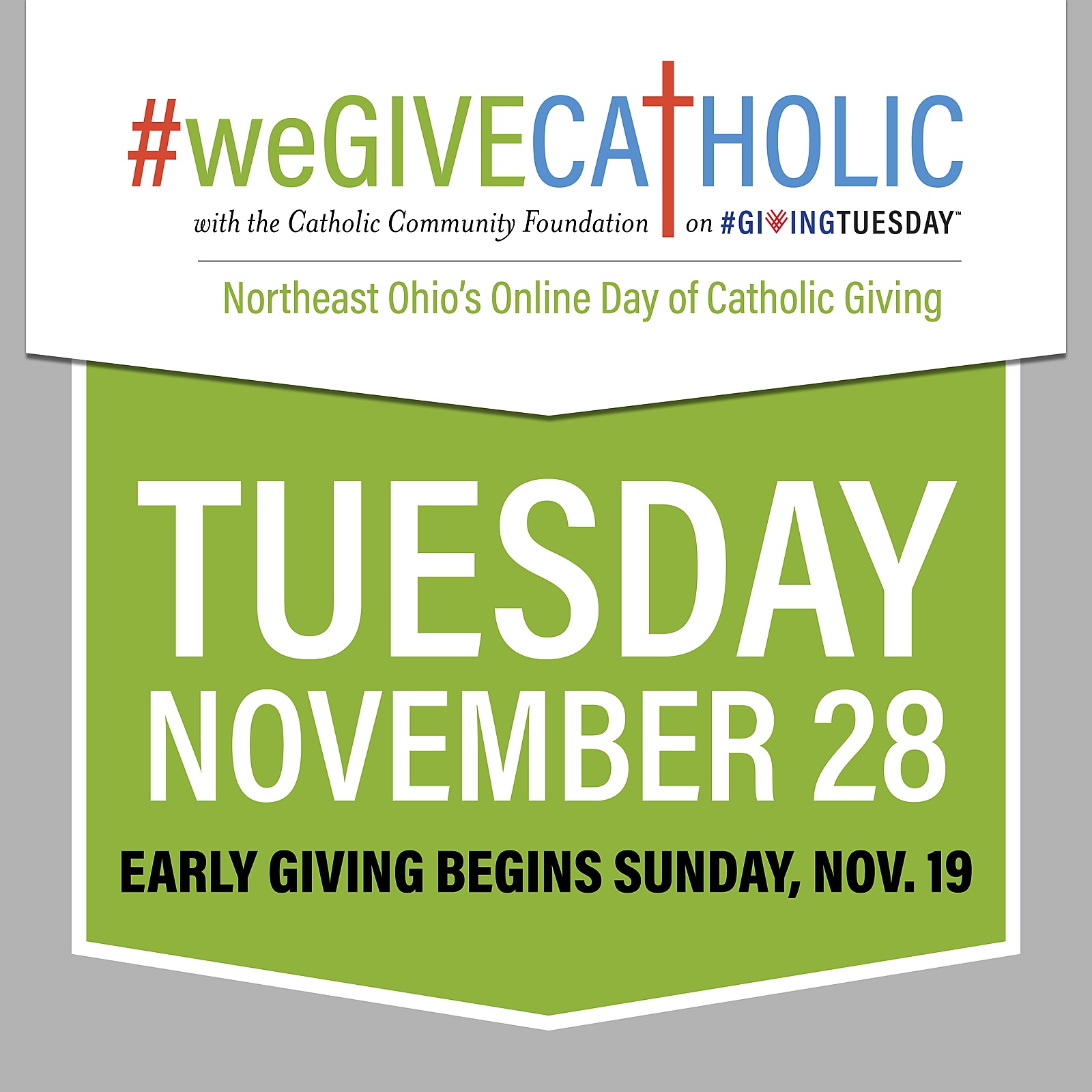 #weGIVECATHOLIC Day of Giving - You Can Donate from Nov. 19 - Nov. 28